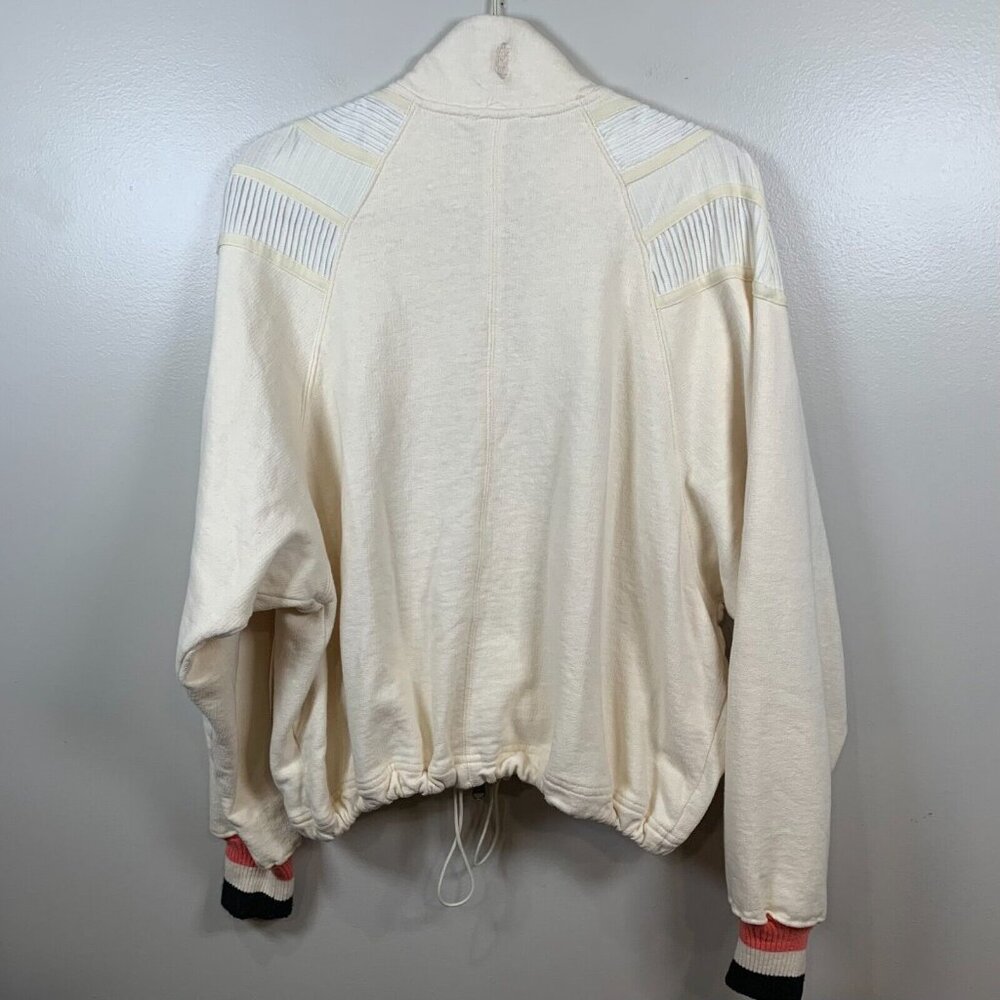 Free People FP Movement Early Riser Track Jacket in Ivory Size Medium - Picture 13 of 14